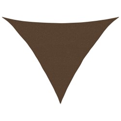 Voile d'ombrage 160 g/m² Marron 2,5x2,5x3,5 m PEHD 