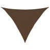 Voile d'ombrage 160 g/m² Marron 2,5x2,5x3,5 m PEHD 