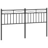 Tête de lit métal noir 150 cm 