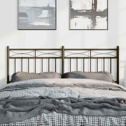 Tête de lit métal noir 150 cm 