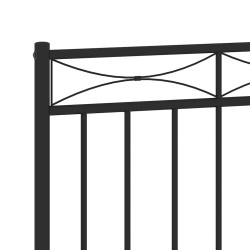 Tête de lit métal noir 150 cm 