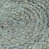 Napperons 6 pcs Vert olive Plain 38 cm Rond Jute 
