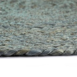 Napperons 6 pcs Vert olive Plain 38 cm Rond Jute 
