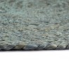 Napperons 6 pcs Vert olive Plain 38 cm Rond Jute 