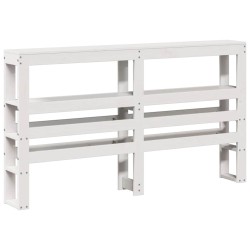 Cadre de lit sans matelas blanc 160x200 cm bois de pin massif 