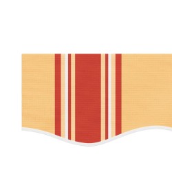 Tissu de remplacement de cantonnière d’auvent jaune orange 6 m 