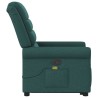 Fauteuil inclinable de massage Vert foncé Tissu 