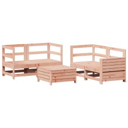 Salon de jardin 5 pcs bois massif sapin de douglas 