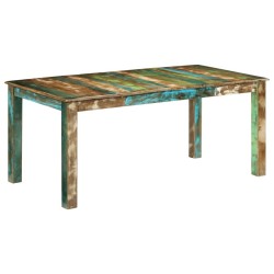 Table à manger 180x90x76 cm bois massif de récupération 