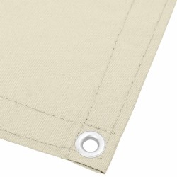 Écran de balcon crème 90x800 cm 100% polyester oxford 