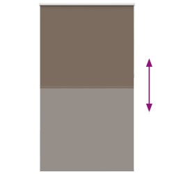 Store enrouleur occultant café 125x230cm largeur du tissu 