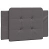 Lit avec matelas gris 90x190 cm similicuir 
