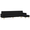 Ensemble de canapés 2 pcs noir tissu 