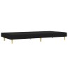 Ensemble de canapés 2 pcs noir tissu 