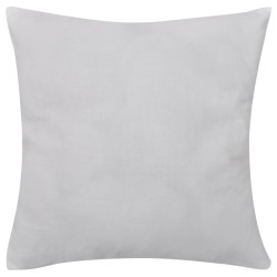 Housses de coussin 4 pcs Coton Blanc 50x50 cm  
