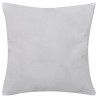 Housses de coussin 4 pcs Coton Blanc 50x50 cm  