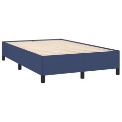 Sommier à lattes de lit avec matelas bleu 120x190 cm tissu 