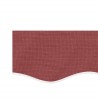 Tissu de remplacement de cantonnière d’auvent rayure bordeaux 