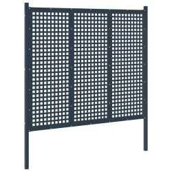 Clôture de jardin Acier 177x200 cm Anthracite 