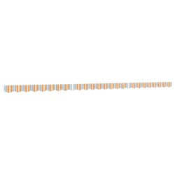 Tissu de remplacement de cantonnière d’auvent multicolore 6 m 