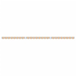 Tissu de remplacement de cantonnière d’auvent multicolore 6 m 