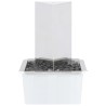 Fontaine de jardin et pompe Acier inoxydable 76 cm Triangulaire 