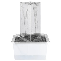 Fontaine de jardin et pompe Acier inoxydable 76 cm Triangulaire 