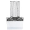 Fontaine de jardin et pompe Acier inoxydable 76 cm Triangulaire 
