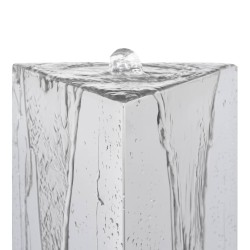 Fontaine de jardin et pompe Acier inoxydable 76 cm Triangulaire 