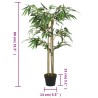 Bambou artificiel 380 feuilles 80 cm vert 