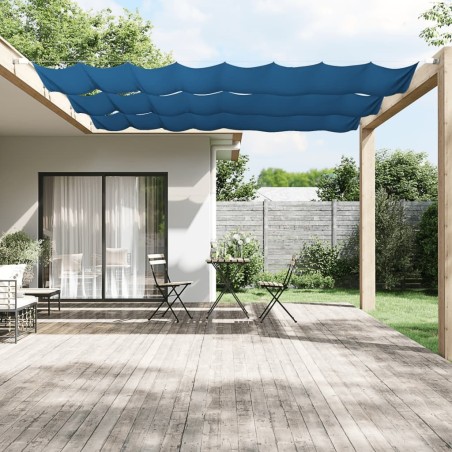 Auvent vertical Bleu 60x420 cm Tissu oxford 