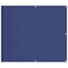 Écran de balcon bleu 90x800 cm 100% polyester oxford 