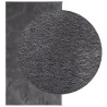 Tapis HUARTE à poils courts doux et lavable anthracite 60x110cm 