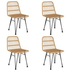 Ensemble à manger de jardin 5pcs Résine tressée 