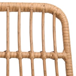 Ensemble à manger de jardin 5pcs Résine tressée 