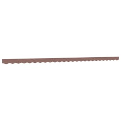 Tissu de remplacement de cantonnière d’auvent rayure marron 6 m 