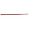 Tissu de remplacement de cantonnière d’auvent rayure marron 6 m 