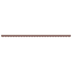 Tissu de remplacement de cantonnière d’auvent rayure marron 6 m 