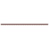Tissu de remplacement de cantonnière d’auvent rayure marron 6 m 