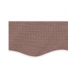 Tissu de remplacement de cantonnière d’auvent rayure marron 6 m 