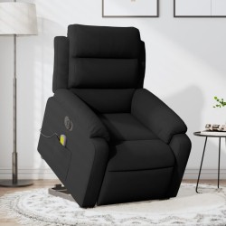 Fauteuil inclinable de massage électrique noir velours 