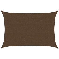 Voile d'ombrage 160 g/m² Marron 3x4 m PEHD 