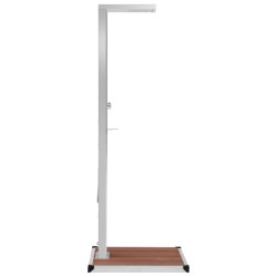 Douche d'extérieur avec receveur de douche WPC Acier inoxydable 