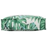 Coussin de Palette pour Dossier Motif Feuille 50x40x12 cm Tissu Oxford 