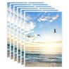 Collage de cadres photo 5 pcs de table Blanc 21x29,7 cm MDF 