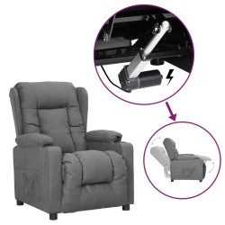Fauteuil Gris clair Tissu 
