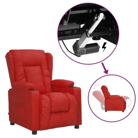 Fauteuil Rouge bordeaux Similicuir 