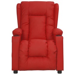 Fauteuil Rouge bordeaux Similicuir 