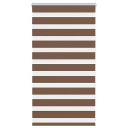 Store zèbre marron 90x100 cm largeur du tissu 85,9 cm polyester 