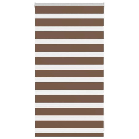 Store zèbre marron 90x100 cm largeur du tissu 85,9 cm polyester 